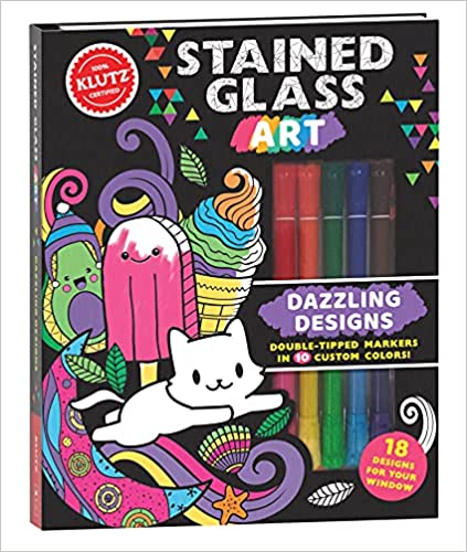 Klutz Stained Glass Art: Dazzling Designs Activity Book