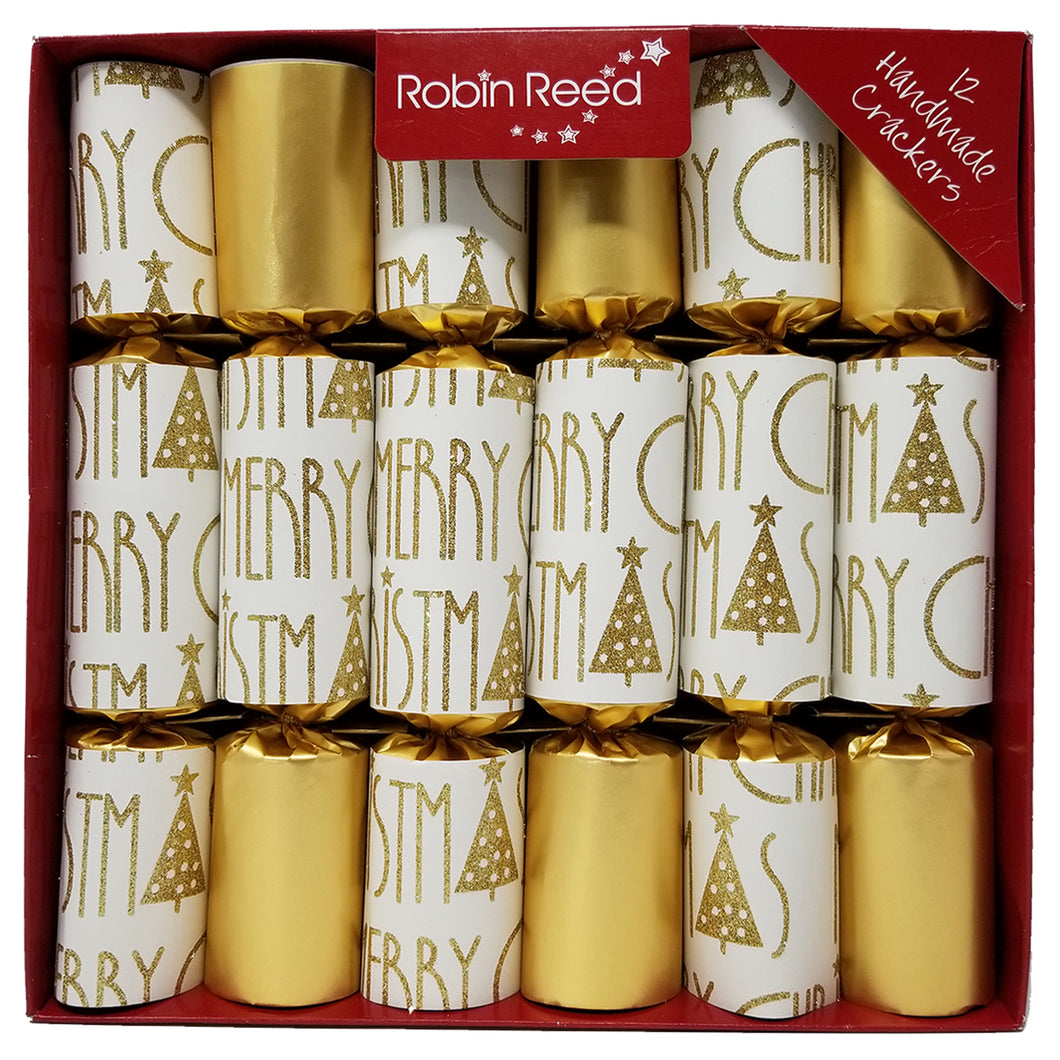 Robin Reed English Holiday Christmas Party Crackers, Pack of 12 x 10