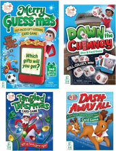 Load image into Gallery viewer, The Elf on the Shelf 2022 Card Game Bundle: Merry Guess-mas Card Game, Tangled Twistmas Card Game, Chimney Sweep, and Dash Away All