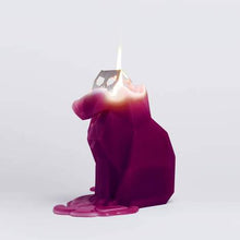Load image into Gallery viewer, PyroPet Kisa Candle: Burgundy - Unscented