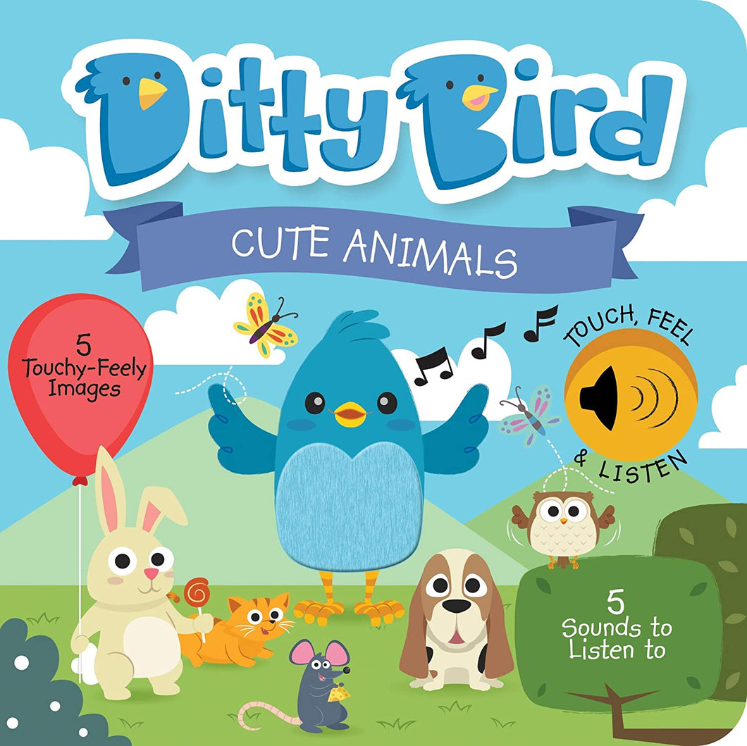 DITTY BIRD Baby Sound Book: Cute Animals Touch and Feel Sound Book