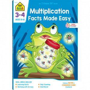 Multiplication Facts Made Easy Grades 3-4 Workbook