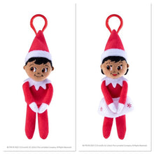 Load image into Gallery viewer, The Elf on the Shelf Scout Elf Plushee Mini Pals Clip-On Set of 2: 4&quot; Boy and Girl Mini Pals Dark Tone