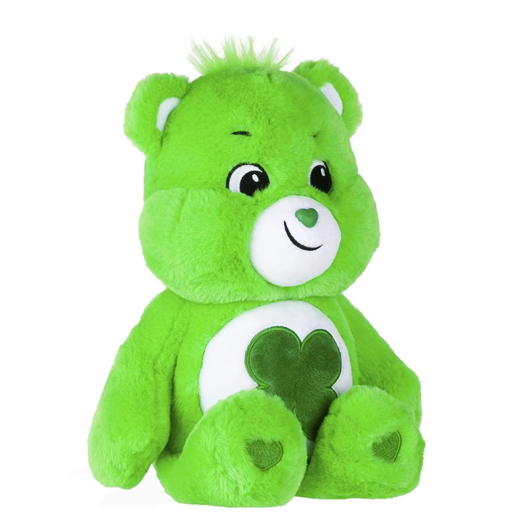 Schylling Care Bears Medium Plush - Good Luck Bear, 13