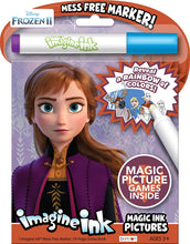 Load image into Gallery viewer, Disney Frozen-2 Anna and Elsa 24 Page Imagine Ink Magic Coloring Activity Book &amp;1 Mess-Free Marker