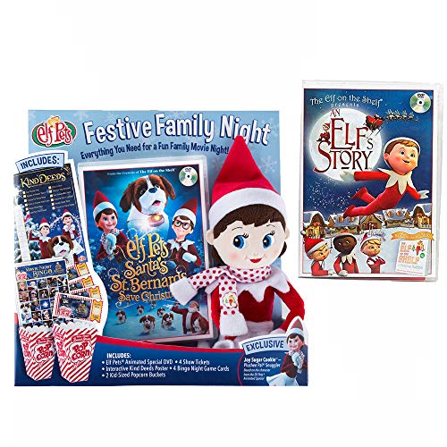 The Elf on the Shelf Festive Family Night, Original Elf Story & St. Bernards Save Christmas DVDs