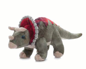 The Petting Zoo Baby Triceratops Stuffed Animal Plushie, Dinosaur Animals, Triceratops Dinosaur Plush Toy Small 12 inches