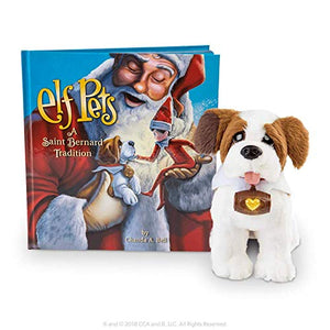 The Elf on the Shelf Festive Family Night and Saint Bernard Tradition Plush with Hardback Book