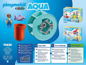 PLAYMOBIL 1.2.3 Aqua Wheel with Baby Shark