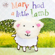 Load image into Gallery viewer, Mary Had a Little Lamb Chunky Board Book with Finger Puppet