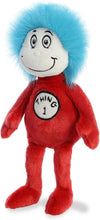Load image into Gallery viewer, Aurora Cat in The Hat Set of 3 Plush Bundle: 14&quot; Chef Cat in The Hat, 12&quot; Thing 1 and Thing 2 with Exclusive Myriads Drawstring Bag