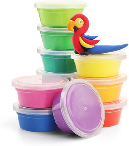 Hey Clay Birds - Colorful Modeling Air-Dry Clay for Kids,18 Cans with Fun Interactive App