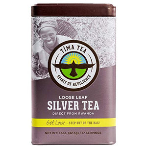 Tima Tea Organic Fair Trade Loose Leaf Silver Tea 1.5 oz.
