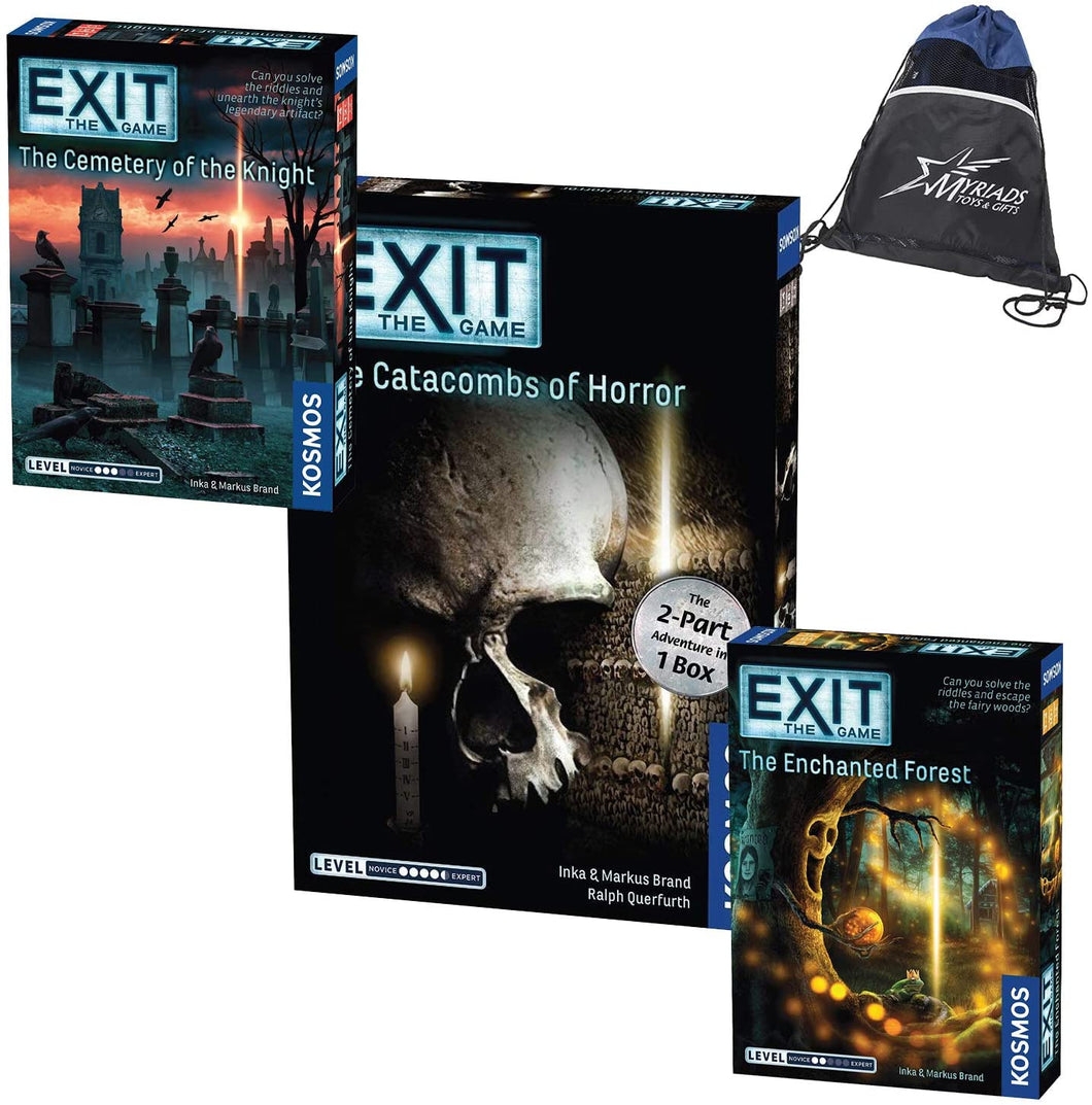 EXIT: The Game Folklore Set - The Enchanted Forest, Cemetery of The Knight, The Catacombs of Horror