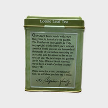 Load image into Gallery viewer, Charleston Tea Garden Green Loose Leaf Tea in Tin