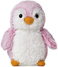Load image into Gallery viewer, Aurora Bundle of 4 World Pom Pom Penguin Bright Pink, Blue, Purple and Gray Plush, Small 6&quot;