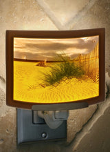 Load image into Gallery viewer, Balmy Beach Curved Porcelain Lithophane Night Light