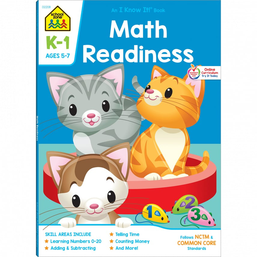 Math Readiness Grades K-1 Workbook
