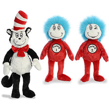 Load image into Gallery viewer, Aurora Plush Bundle of 3, 20&quot; Cat in the Hat, and 12&quot; Thing 1 &amp; 12&quot; Thing 2