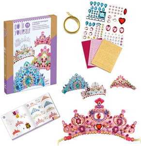 DJECO Like a Princess Mosaic Tiaras Craft Kit