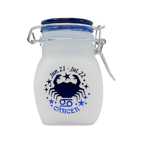 Airtight Glass Storage Jar: Zodiac Signs, CANCER - SMALL