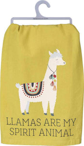 Primitives by Kathy 2 Kitchen Towels Llamas Are My Spirit Animal and Sparkle Wherever You Go Unicorn