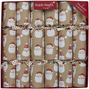 Robin Reed Fun Santa Classic Christmas Crackers, Set of 6 (12")