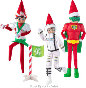 The Elf on the Shelf Claus Couture 3-Pack: Clausmonaut Set, Might Super Hero Set, and Karate Kicks Set