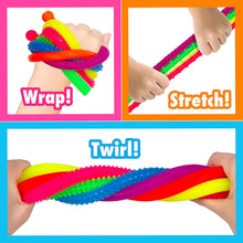 Load image into Gallery viewer, Be Amazing! Toys Sense &amp; Grow Textured Stretch Noodles - Stretchy Fidget Noodles for Sensory Play - 6 Stretch Noodles, Textures - Fine Motor Development - Montessori Anxiety-Relief Toy for Kids 3+