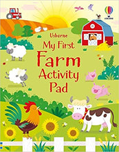 Load image into Gallery viewer, Usborne My First Farm Activity Pad Paperback Book