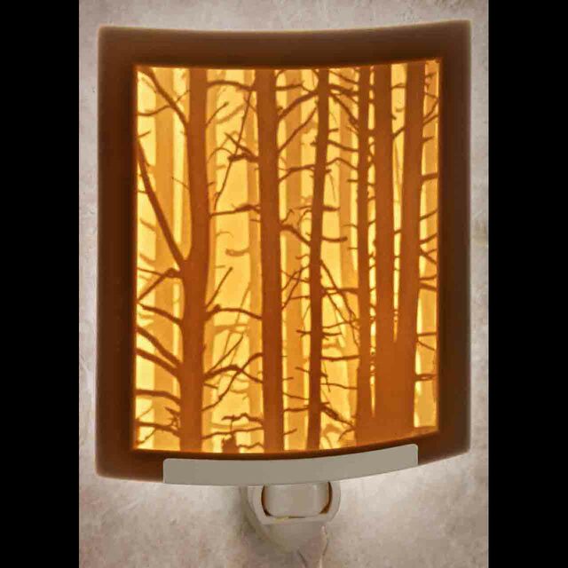 Twilight Curved Porcelain Lithophane Night Light