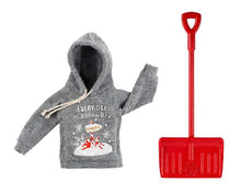 Load image into Gallery viewer, The Elf on the Shelf Claus Couture Snow Day Shovel &#39;N&#39; Play Hoodie and Shovel for Scout Elf