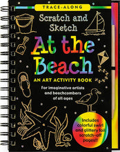 Load image into Gallery viewer, Scratch &amp; Sketch At the Beach (An Art Activity Book for Beach Lovers of all Ages) (Trace-Along Scratch and Sketch) Spiral-bound