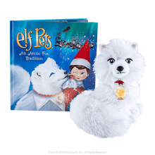 Load image into Gallery viewer, The Elf On The Shelf Set: Arctic Fox, Fox Cub Christmas Tale DVD, Fox Clip On &amp; Exclusive Joy Bag