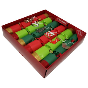 Robin Reed English Holiday Christmas Classic Crackers, Pack of 6 x 12" - Toy Chest