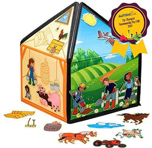 My Little Farm Interactive 3D Felt Playhouse for Early Language and Vocabulary Development