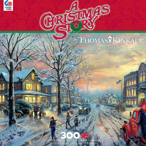Ceaco Thomas Kinkade Holiday Movies A Christmas Story Jigsaw Puzzles, 300 Pieces