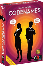 Load image into Gallery viewer, Czech Games Codenames Set of 3: Codenames Original, Codenames: Duet, and Codenames: Pictures with Myriads Drawstring Bag