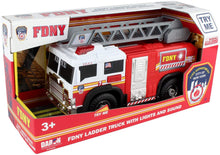 Load image into Gallery viewer, Daron FDNY Ladder Truck with Lights &amp; Sounds