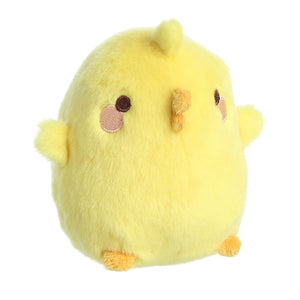 Aurora Plush Molang Set of 2 Plushies - 10" Molang and 4.5" Piu Piu, with Myriads Drawstring Bag