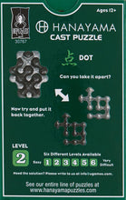 Load image into Gallery viewer, Bepuzzled Dot Hanayama Cast Metal Brain Teaser Puzzle, Level 2