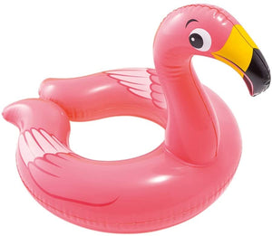 Intex Set of 6 Kid-Sized Swim Ring Floaties: Ducky, Penguin, Alligator, Llama, Unicorn, Flamingo