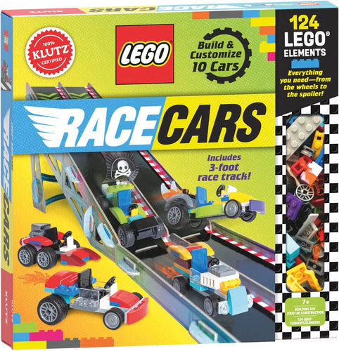 Klutz Lego Race Cars STEM Activity Kit - Build & Customize 10 Cars!