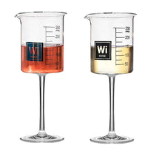 Load image into Gallery viewer, Drink Periodically Set of 2 Laboratory Beakers Wine Glasses, Set of 2