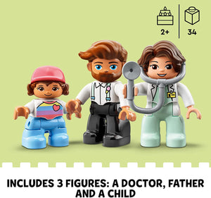 LEGO DUPLO Rescue Doctor Visit for Kids Ages 2+ (34 Pieces)