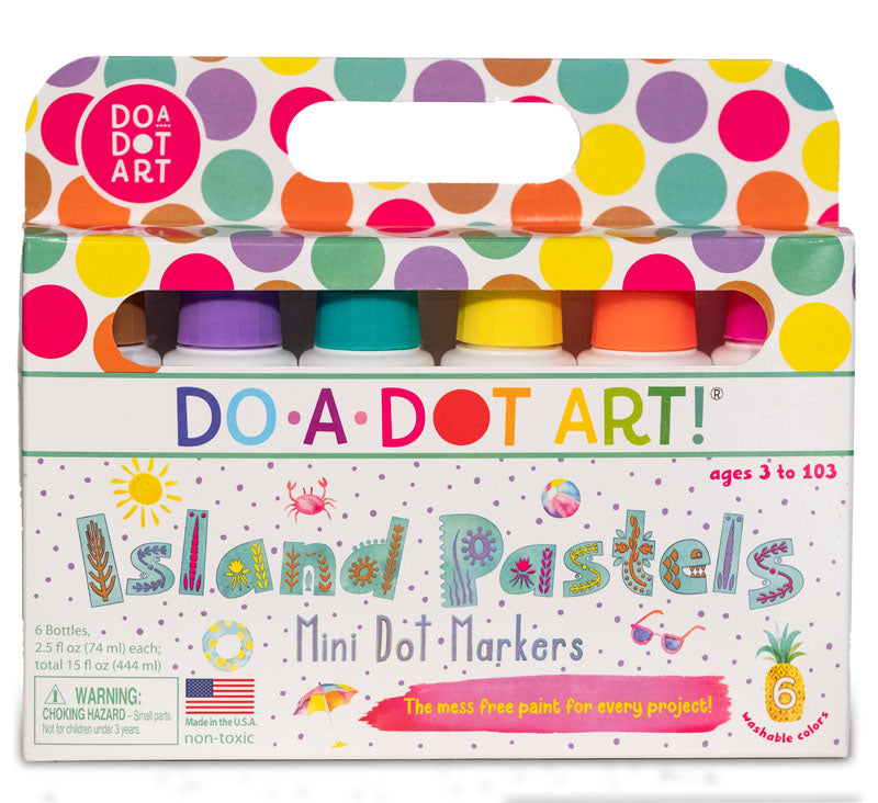 Do A Dot Art! Mini Dot & Doodles Island Pastels