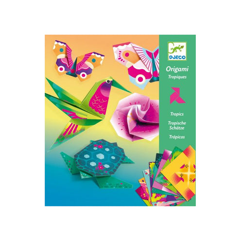 DJECO Origami Paper Craft Kit - Tropics (Level 3)