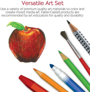 Faber-Castell Young Artist Essentials Gift Set - 64-Piece Premium Quality Art Set for Kids