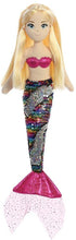 Load image into Gallery viewer, Aurora 18&quot; Sequin Sea Sparkles Plush Mermaids, Set of 2: Isla and Miya, with Drawstring Bag