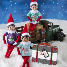 Load image into Gallery viewer, The Elf on the Shelf Claus Couture Set of 2: Arctic Artiste and Sweet Tees Multipack